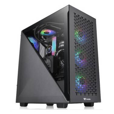 Thermaltake Divider 500 AIR Dual Side Tempered Glass Mid Tower Black Case, *Eligible for eGift Card up to $50