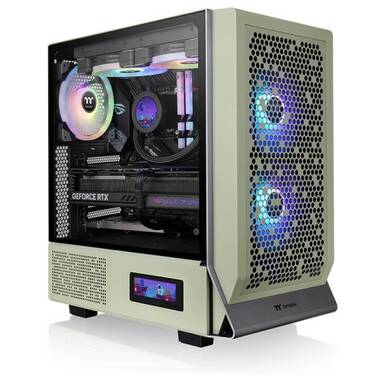 Thermaltake ATX Ceres 300 CA-1Y2-00MEWN-00 Tempered Glass ARGB Mid Case Green, *Eligible for eGift Card up to $50