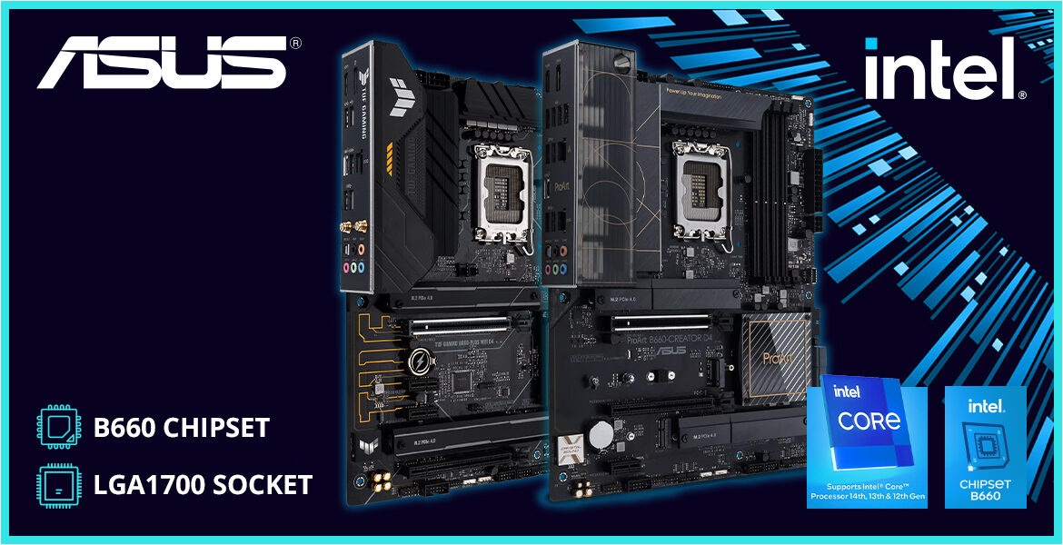 Intel Motherboard ASUS B660 Chipset ATX