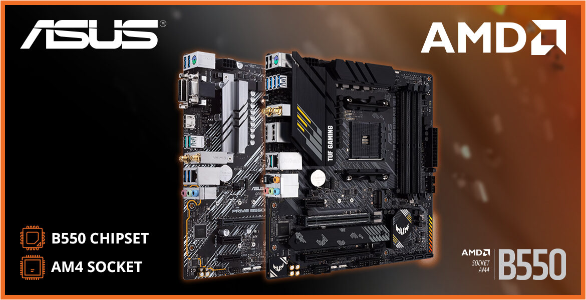 AMD Motherboard ASUS B550 Chipset Micro-ATX