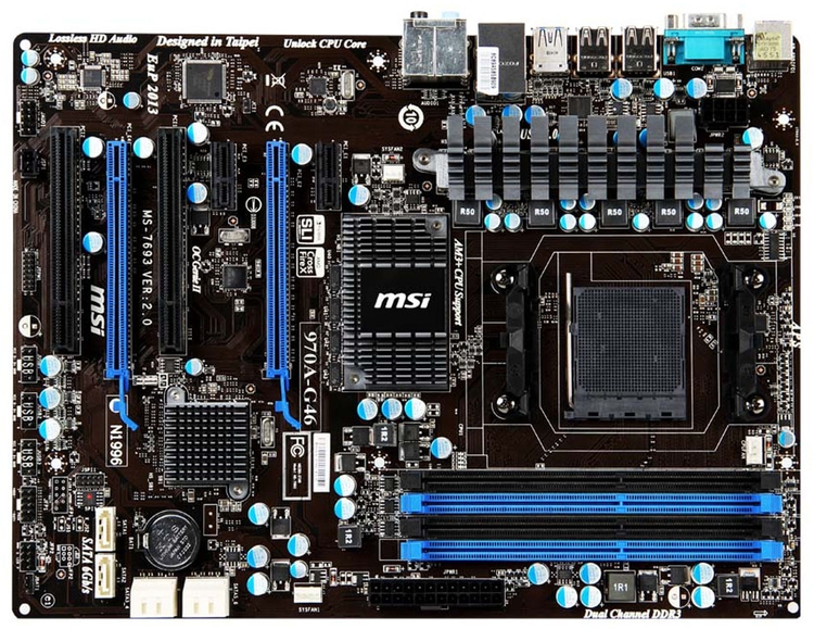 MSI AM3+ ATX 970A-G46 Motherboard | Computer Alliance