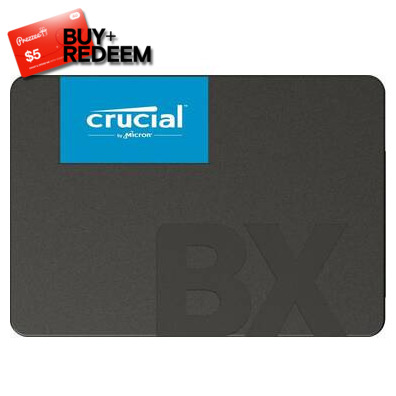 500GB Crucial BX500 2.5 SATA 6Gb/s SSD Drive CT500BX500SSD1, *$5 Voucher by Redemption, Limit 10 per customer