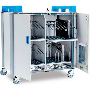 LapCabby Vertical 32-Device Mobile AC Charging Trolley PN LAP32V