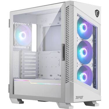 MSI MPG VELOX 100R Tempered Glass Mid Tower White ATX Case