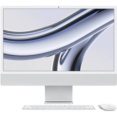 Apple iMac with Retina 4.5K Display 24 M3 Chip 10-core GPU 512GB MQRK3X/A Silver 2023