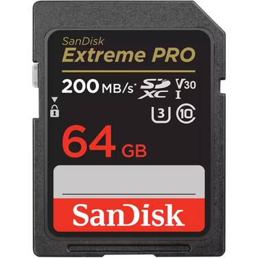 64GB Sandisk Extreme Pro SDXC Memory Card SDSDXXU-064G-GN4IN