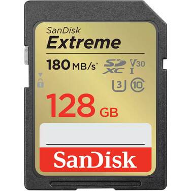 128GB Sandisk Extreme SDXC Memory Card SDSDXVA-128G-GNCIN