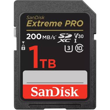 1TB Sandisk Extreme Pro SDXC Memory Card SDSDXXD-1T00-GN4IN