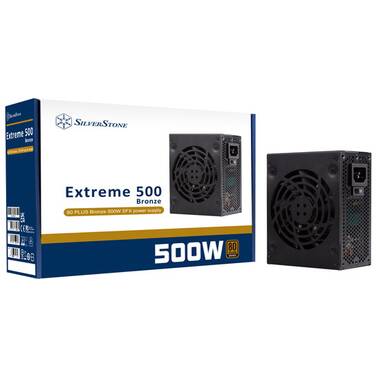 500 Watt Silverstone EX500-B 80 PLUS Bronze SFX Power Supply