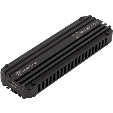 SilverStone MS12 20Gbps+ USB 3.2 Type-C to NVMe M.2 SSD enclosure