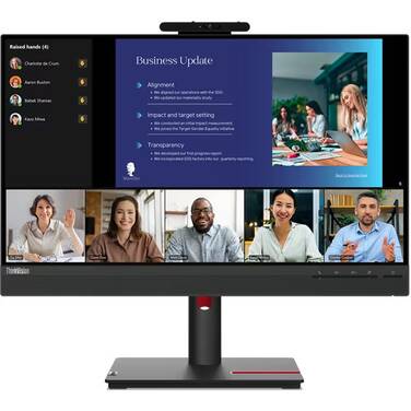 23.8 Lenovo ThinkVision T24v-30 Monitor with Camera and Speakers - 63D8MAR3AU