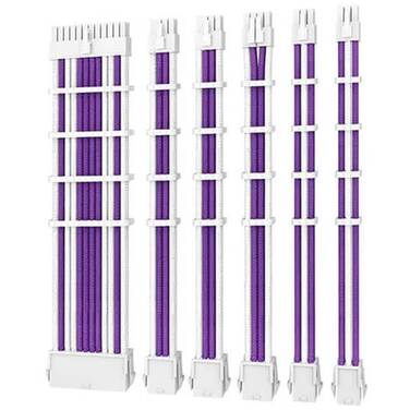 Antec PSU - Sleeved Extension Cable Kit V2 - Purple / White