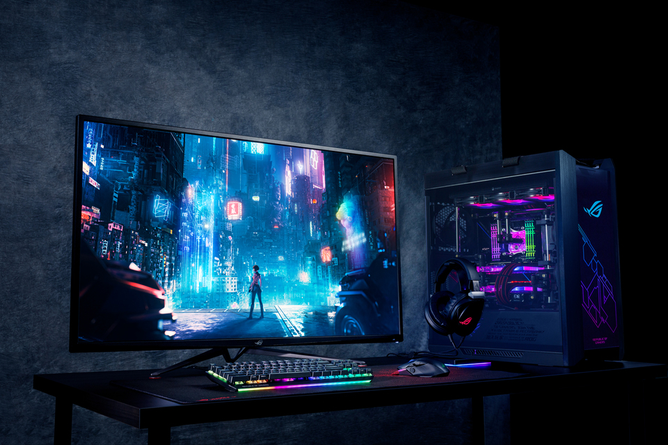 43 asus rog swift pg43uq 4k va gaming monitor