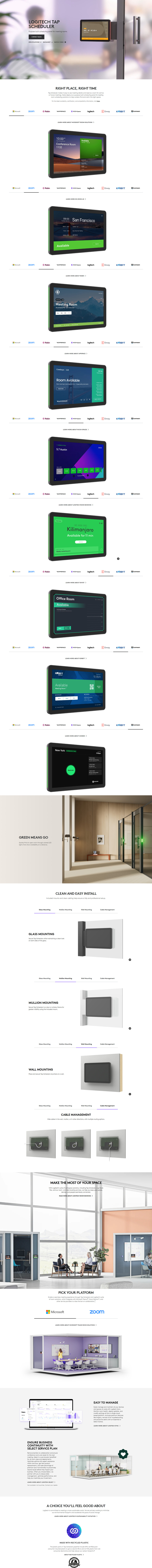 logitech tap scheduler for meeting rooms