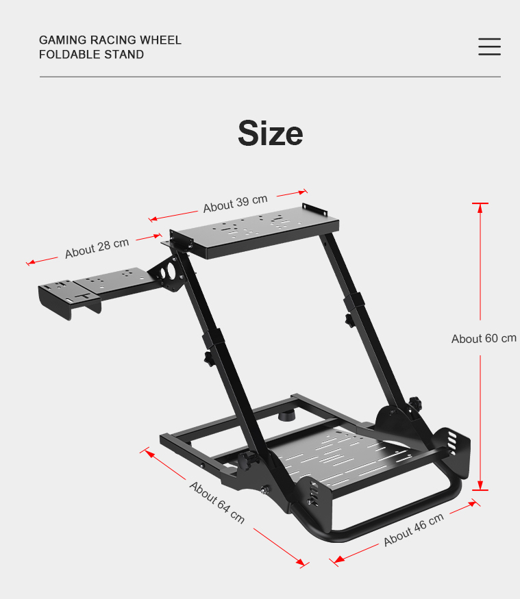 PXN-A10 Foldable and Adjustable Racing Sim Frame | Computer Alliance