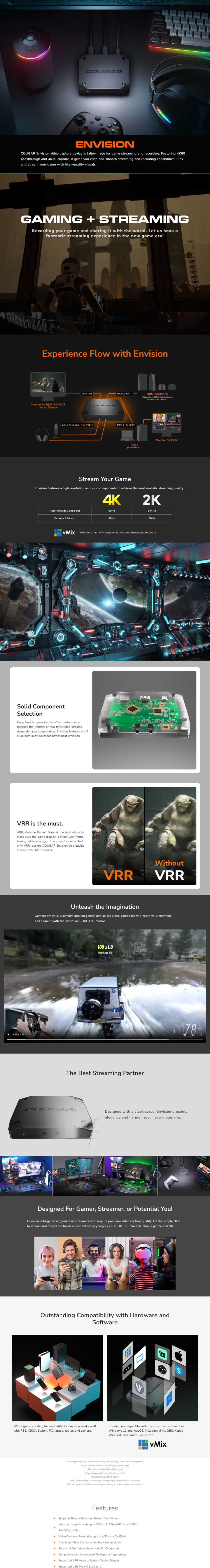 cougar envision streaming and video capture box cgr-vc-b-01