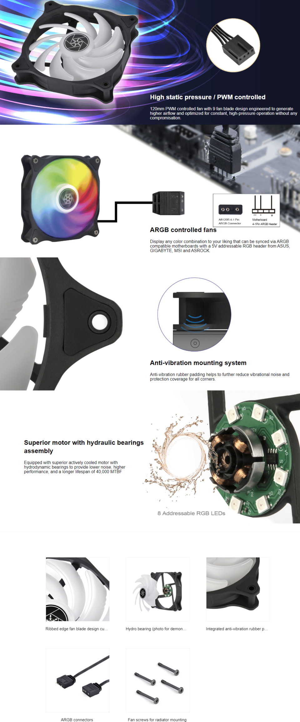 SilverStone Air Blazer 120R ARGB FAN | Computer Alliance