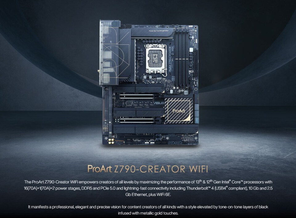 asus s1700 atx proart z790-creator wifi ddr5 motherboard