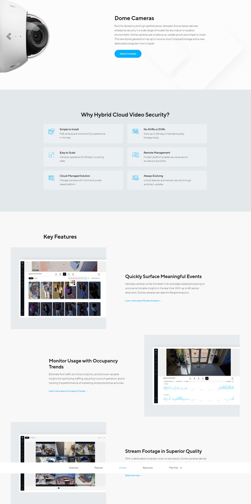 Verkada CD42 Indoor Dome Camera 256GB 30 Days Max Computer Alliance