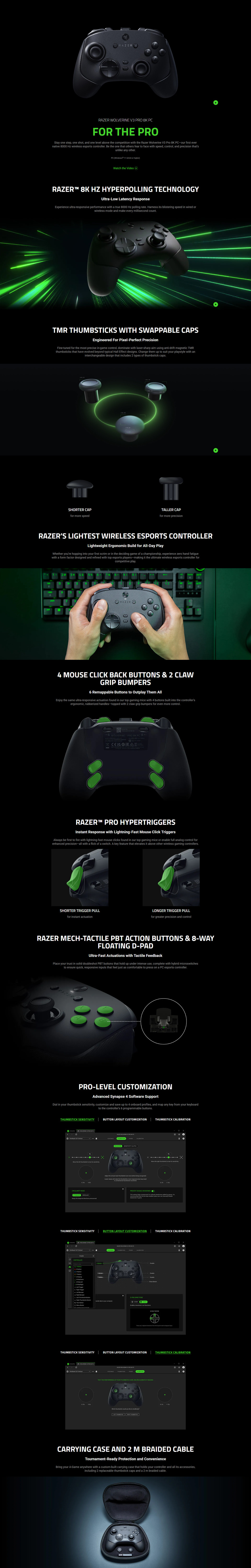 razer wolverine v3 pro 8k wireless gaming controller