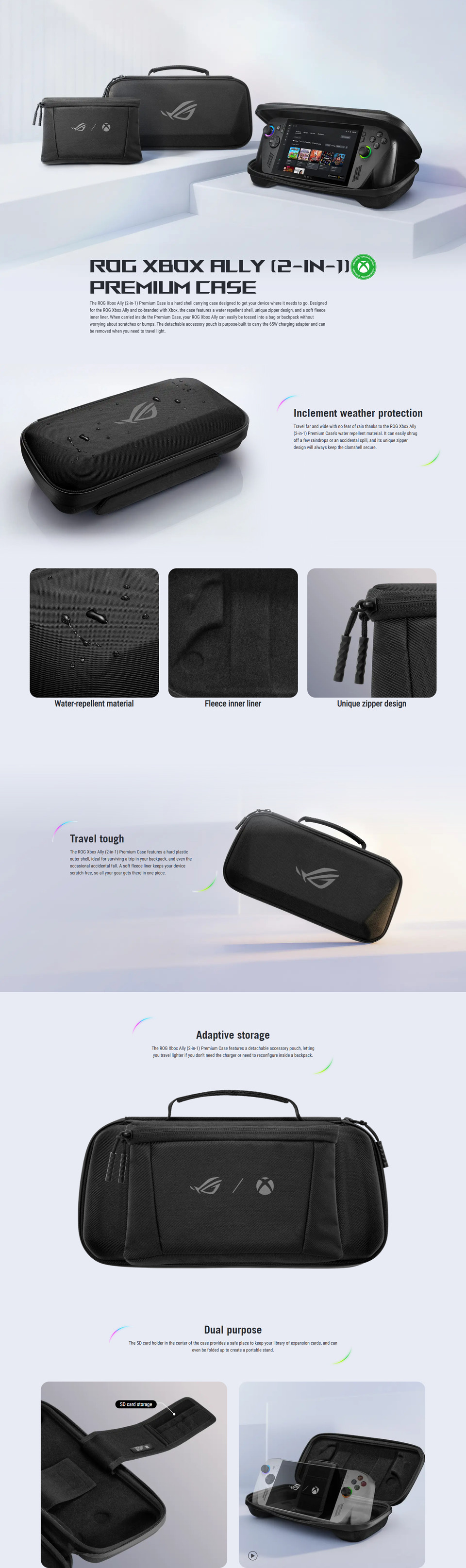 asus rog xbox ally travel case