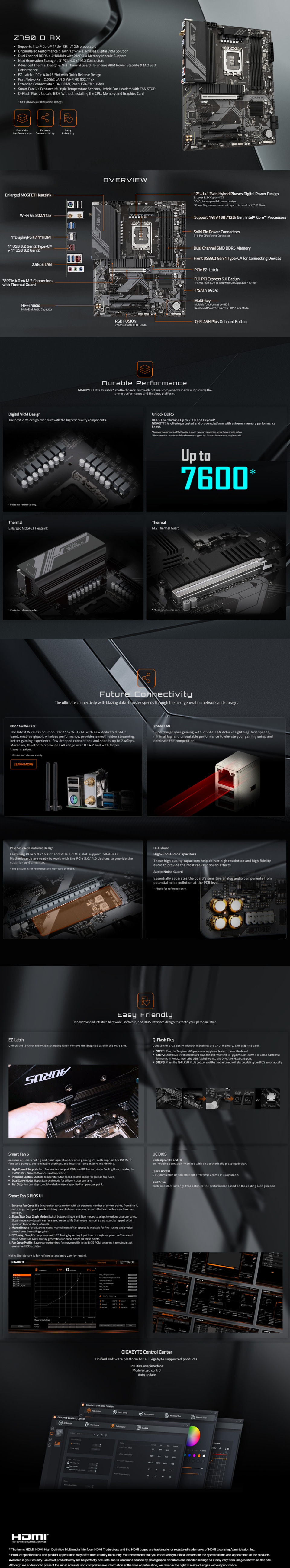 gigabyte s1700 z790 d ax atx ddr5 motherboard