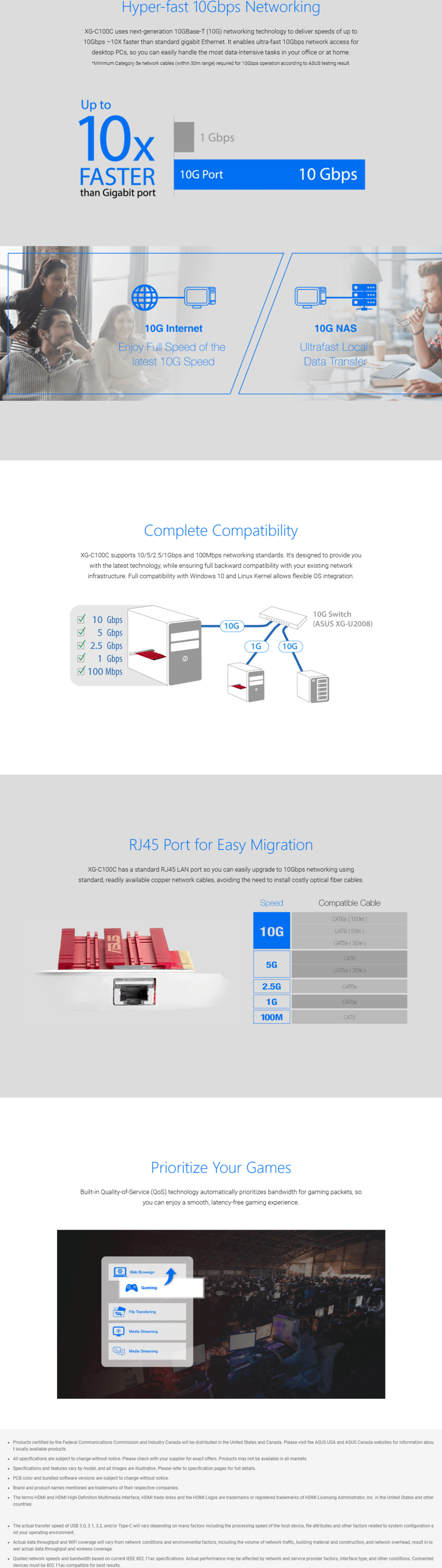 asus xg-c100c v3 10gbps pcie network adapter