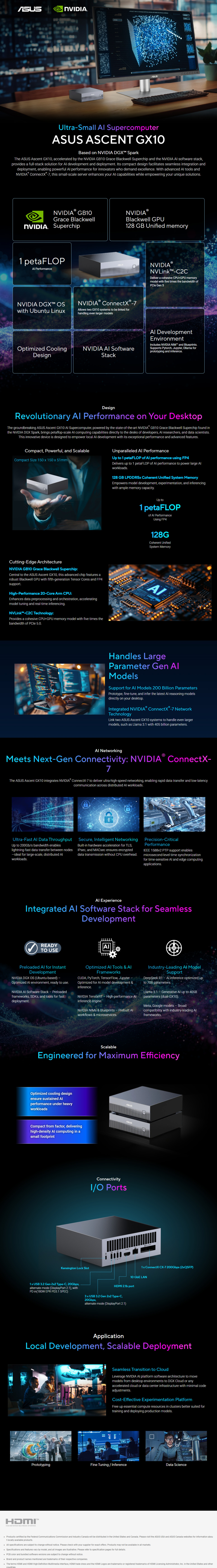 asus ascent gx10 ai supercomputer mini pc powered by nvidia gb10