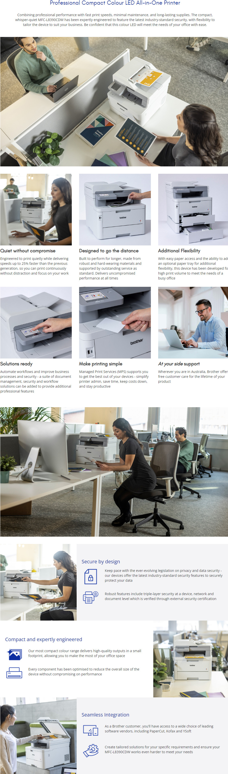 brother mfc-l8390cdw professional duplex colour wireless laser multifunction printer