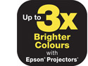 3x Brighter Colours with Epson*