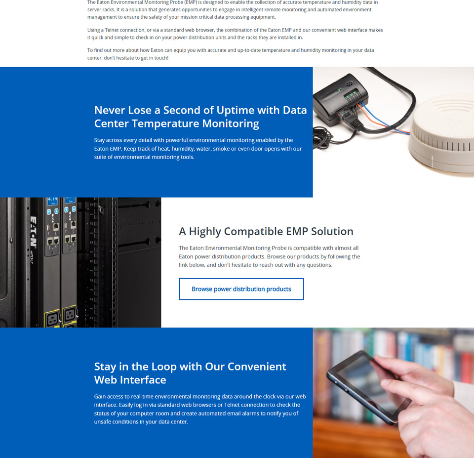 eaton environmental monitoring probe for pdu