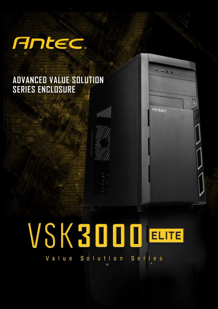 antec micro-atx vsk3000 elite mid-tower case
