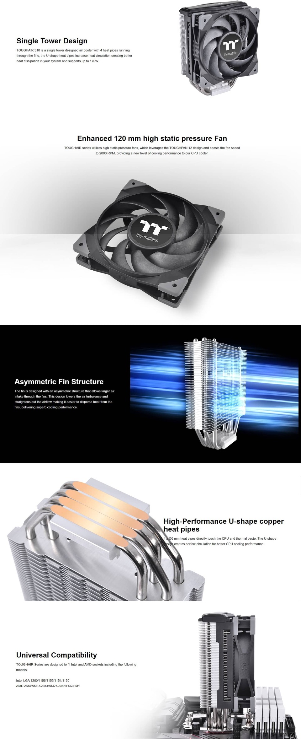 thermaltake toughair 310 cpu cooler