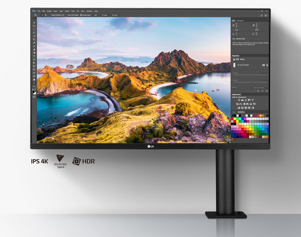 UHD 4K IPS Display: Clear & Large Display for Visual Comfort, 31.5-inch IPS display, DCI-P3 95% Typical, HDR