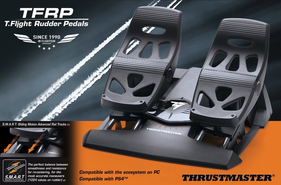 Thrustmaster Flight Rudder Pedals For PC & PS4 TM2960764 CA