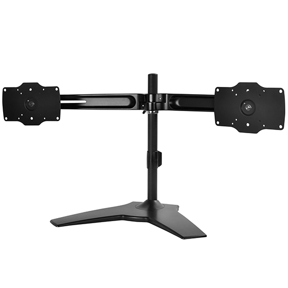 silverstone arm23bs-l horizontal dual lcd monitor desk stand support up to 32 lcd monitor