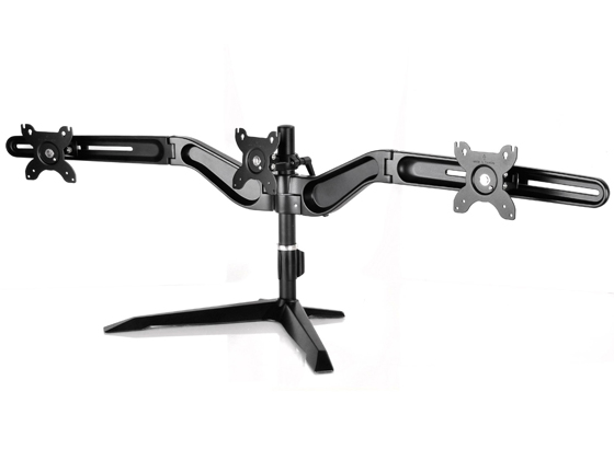 silverstone arm31bs triple monitor mount desk stand up to 24