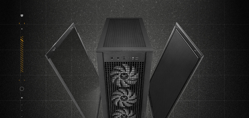 asus e-atx tuf gaming gt302 argb black case