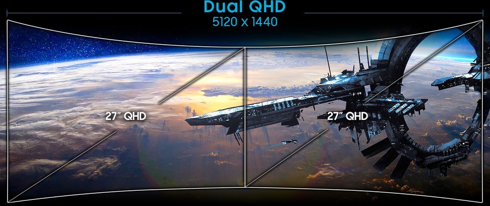 Dual QHD Display