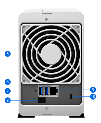 2 bay synology ds218j diskstation gigabit nas unit