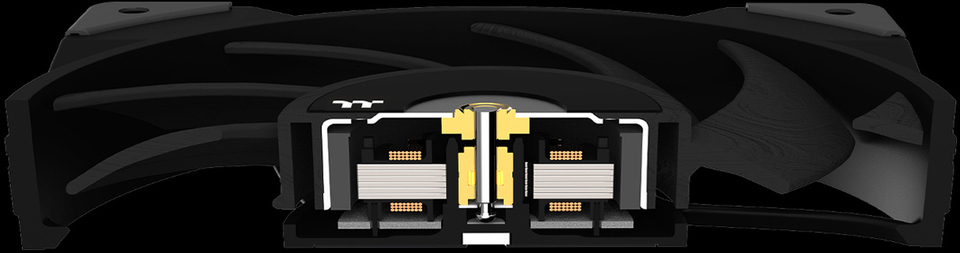 thermaltake toughfan 12 120mm high static pressure radiator fan cl-f117-pl12bl-a