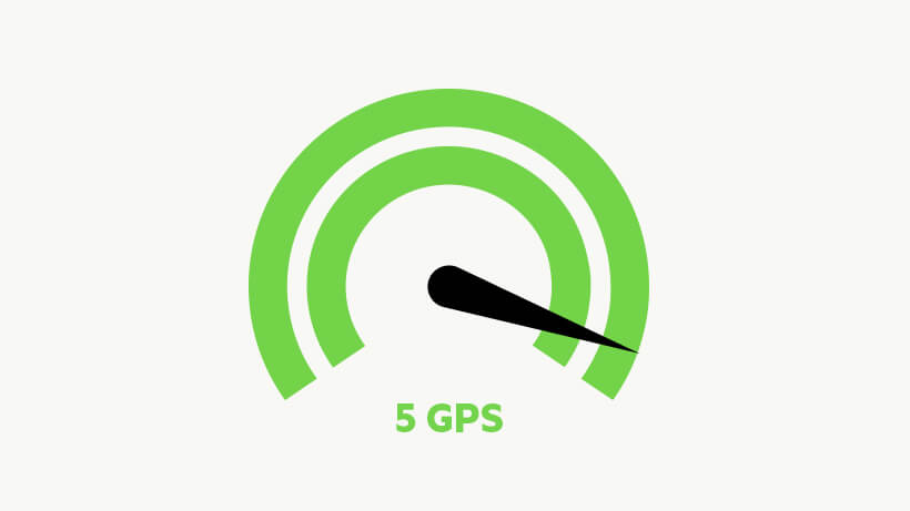 5 GPS speed icon
