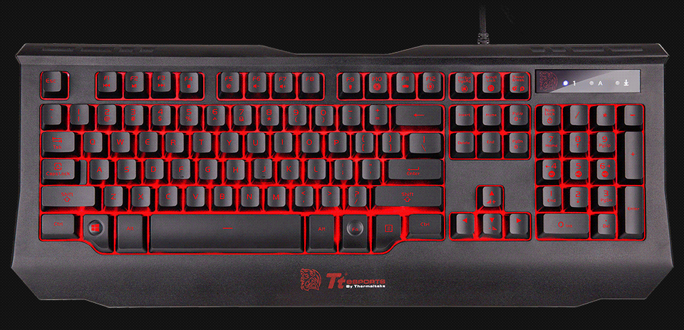 thermaltake ttesports knucker elite multicolor wired keyboard and mouse combo kb-kmc-plblus-01