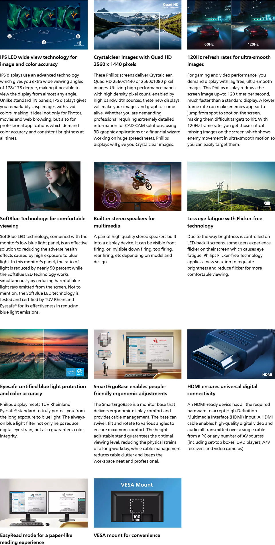 27 philips 27b2n4500 qhd 120hz ips monitor with usb hub