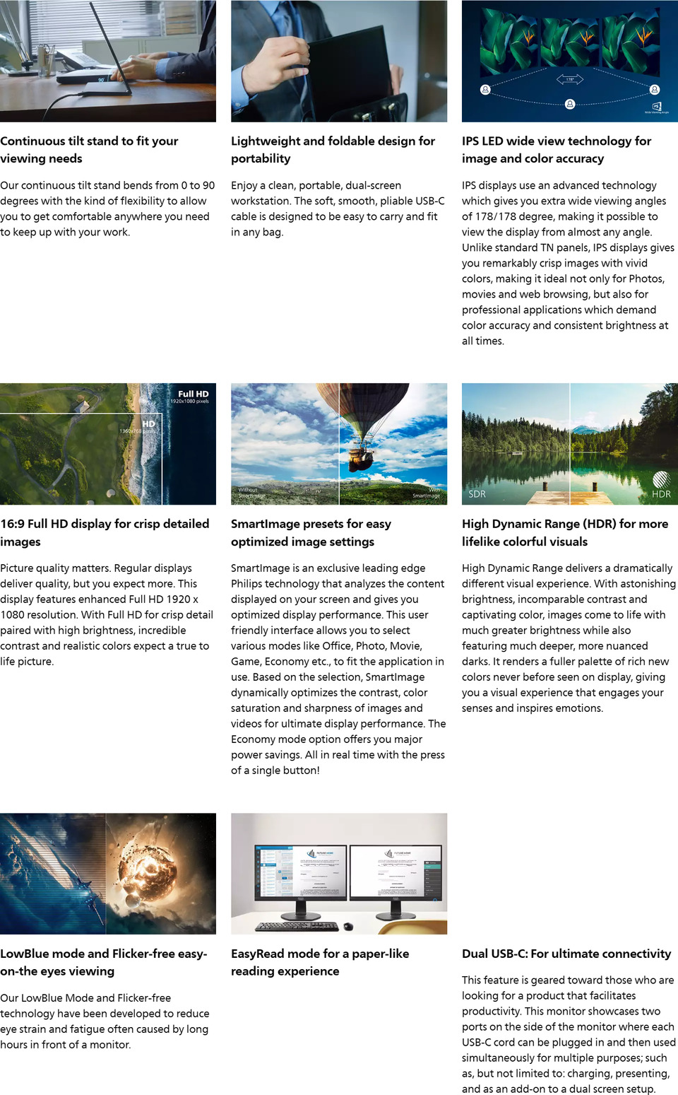 156 philips 16b1p3320 fhd 60hz portable usb-c monitor