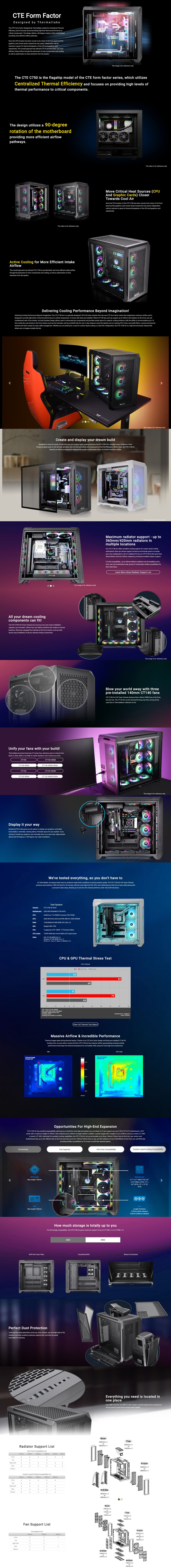 thermaltake e-atx cte c750 air full tower case black ca-1x6-00f1wn-00