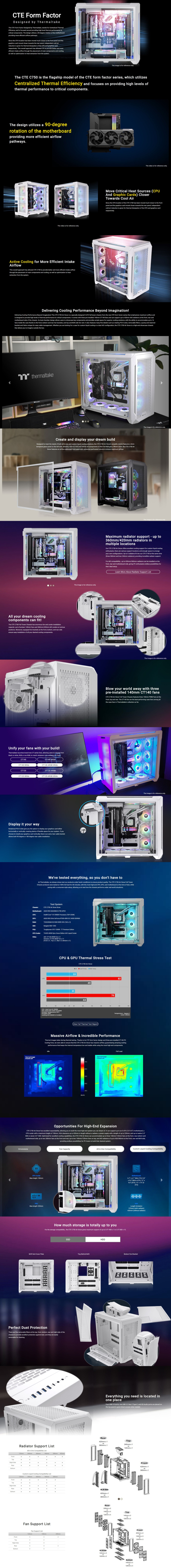 thermaltake e-atx cte c750 air full tower case white ca-1x6-00f6wn-00