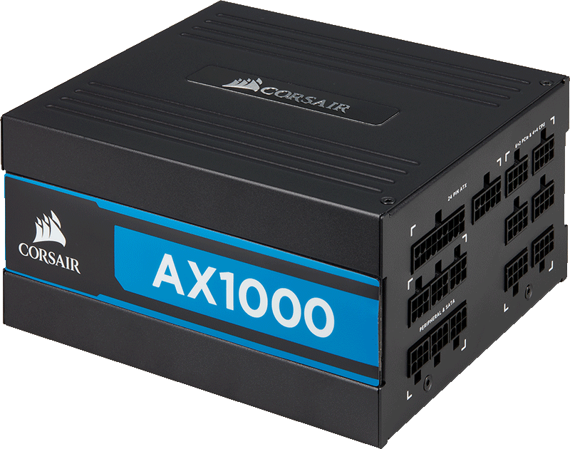 1000 Watt Corsair AX1000 Titanium Modular Power Supply CP9020152AU CA