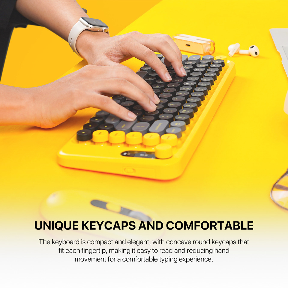 fantech go mochi85 wireless keyboard and mouse combo blue