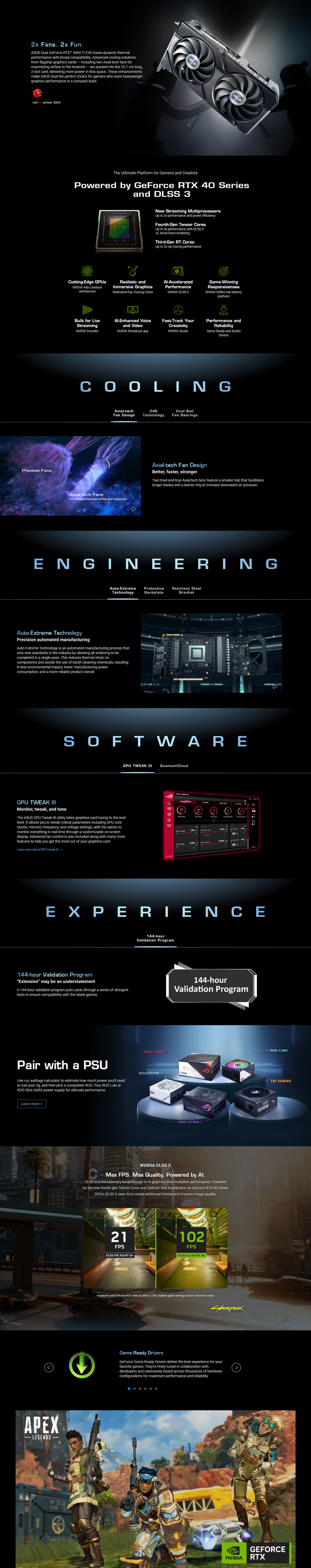 asus rtx4060ti 8gb dual oc dual-rtx4060ti-o8g-evo pcie graphics card